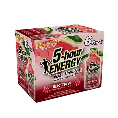 5 Hour Energy Extra Fort Melon D'eau 6PK
