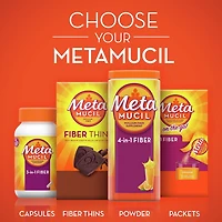 Metamucil Fibre 3 in 1 MultiHealth Fiber Supplement Capsules