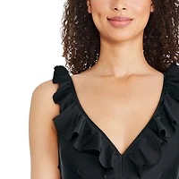 George Women's Ruffle Swimsuit 1-Piece
