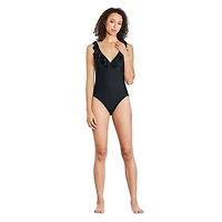 George Women's Ruffle Swimsuit 1-Piece