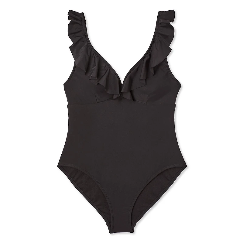 George Women's Ruffle Swimsuit 1-Piece
