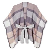 George Women's Belted Plaid Ruana