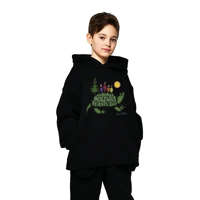 Indigenous Proud Turtle Kids Hoodie, Sizes: S-XXL
