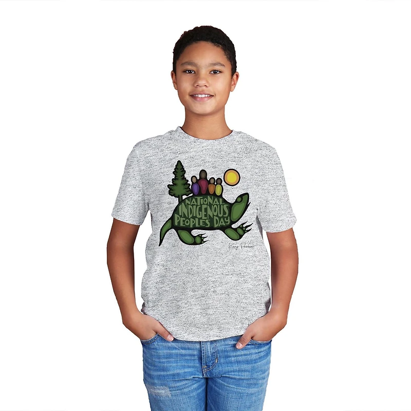 Indigenous Proud Turtle Kids Tee, Sizes: S-XXL