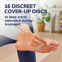 Dr. Scholl's Plantar Wart Remover Gel, 16 Count Cover-up Discs