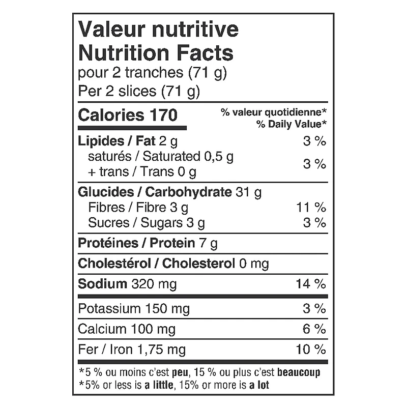 Villaggio®  Italian Style 100% Whole Wheat Thick Sliced Bread