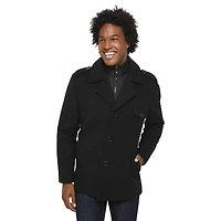 Manteau en mélange de laines George pour hommes