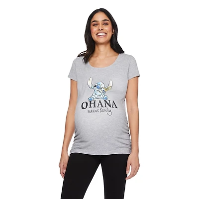 Disney Women's Maternity Stitch Ruched Tee