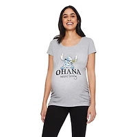 Disney Women's Maternity Stitch Ruched Tee