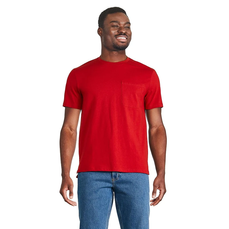 T-shirt avec pochette George pour hommes Tailles P-2XL