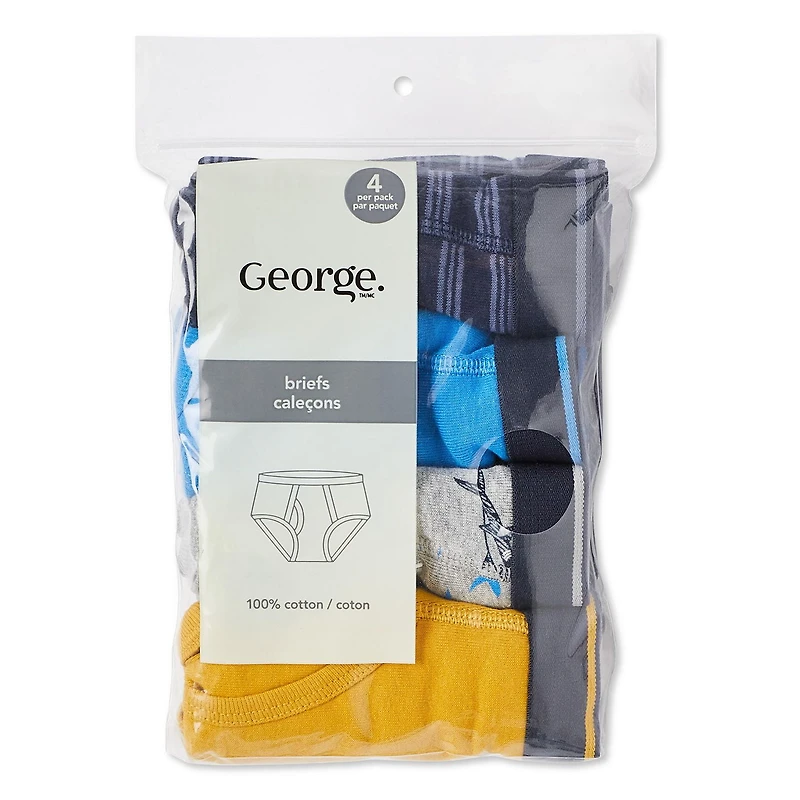 George Boys' Briefs 4-Pack