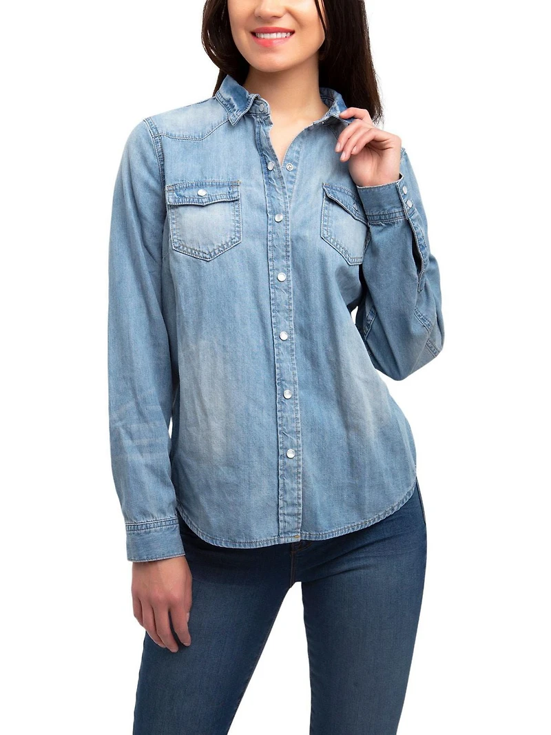 Jordache Women's Denim Shirt