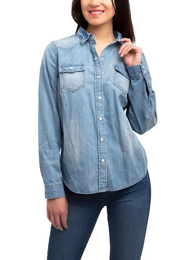 Jordache Women's Denim Shirt