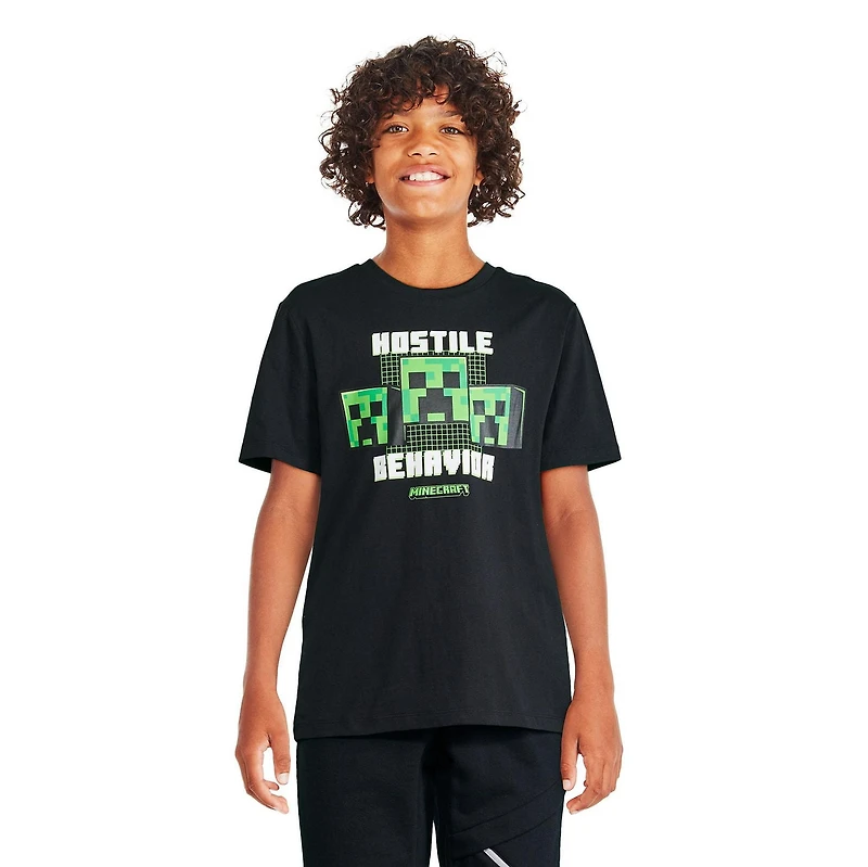 Minecraft Boys' Short Sleeve Tee, Sizes XS-XL