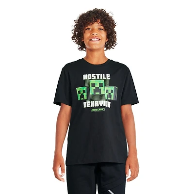 Minecraft Boys' Short Sleeve Tee, Sizes XS-XL