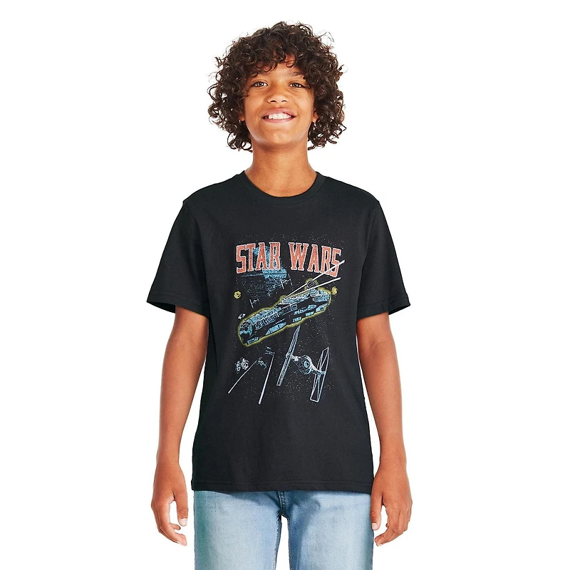 Star Wars Boys' Short Sleeve Tee, Sizes XS-XL