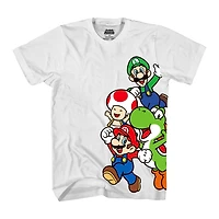 Super Mario Boys Group Short Sleeve T-Shirt