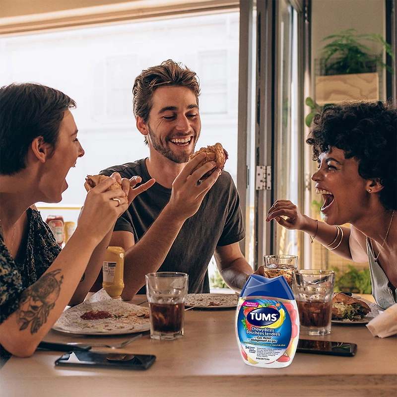 TUMS Bouchées tendres avec soulagement des gaz, 54ct
