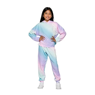 Justice Girls Text Wave Long Sleeve Hoodie