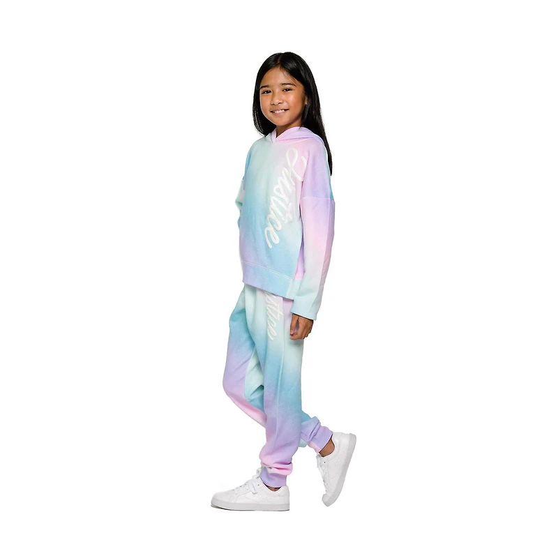 Justice Girls Text Wave Long Sleeve Hoodie
