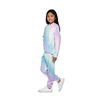 Justice Girls Text Wave Long Sleeve Hoodie