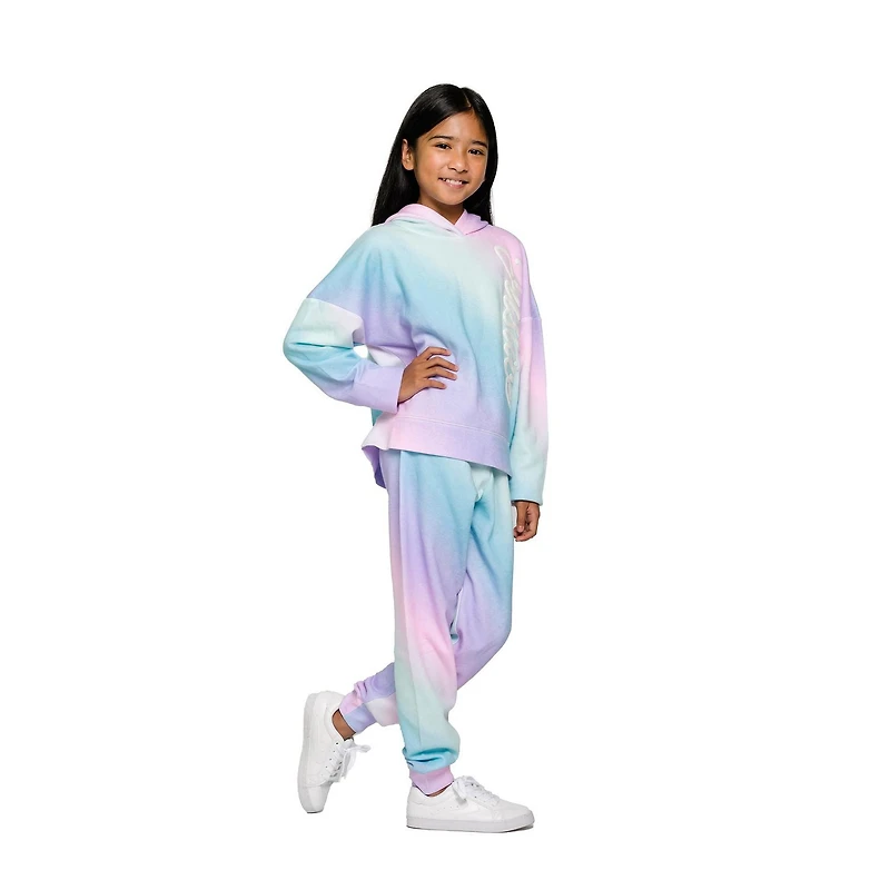 Justice Girls Text Wave Long Sleeve Hoodie
