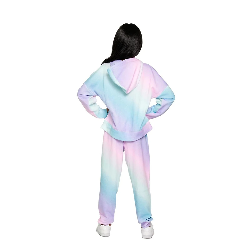Justice Girls Text Wave Long Sleeve Hoodie
