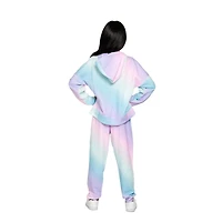 Justice Girls Text Wave Long Sleeve Hoodie