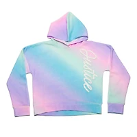 Justice Girls Text Wave Long Sleeve Hoodie