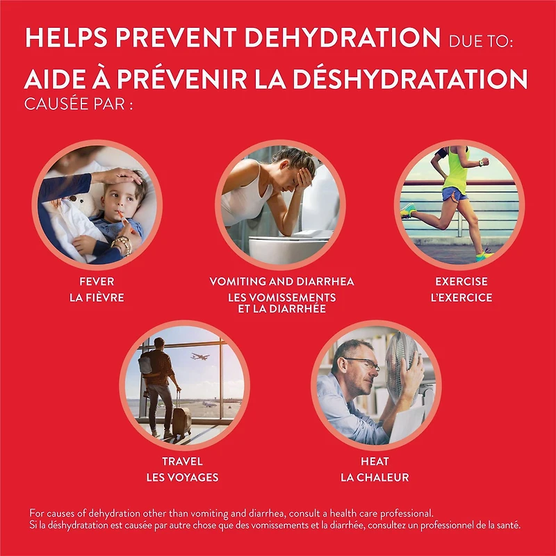 Pedialyte, solution de réhydratation orale à base d'électrolytes, fraise, bouteille de 1 L