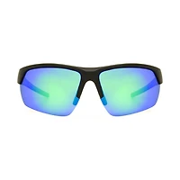 Lunettes de soleil noir mat Athletic Works avec verres polarisés Revo verts