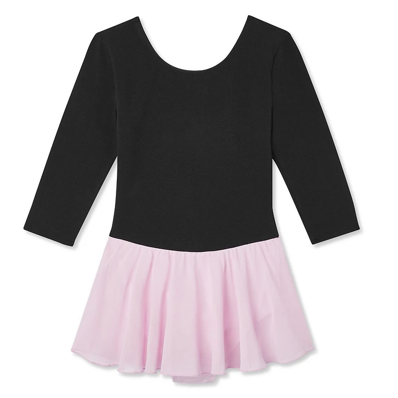 Léotard jupé à manches 3/4 George pour filles