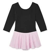 Léotard jupé à manches 3/4 George pour filles