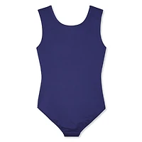 George Girls' Funky Waves Colour-Block Tank Leotard