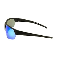 Lunettes de soleil noir mat Athletic Works avec verres polarisés Revo verts
