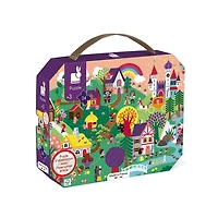 Janod • Jigsaw Puzzle Observation The Tales 3 to 5 Years • 24 Pieces • Cardboard Puzzle • Educational Toys Gift for Boys and Girls • J02661