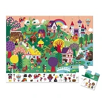 Janod • Jigsaw Puzzle Observation The Tales 3 to 5 Years • 24 Pieces • Cardboard Puzzle • Educational Toys Gift for Boys and Girls • J02661