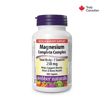 Webber Naturals Magnesium Complete Complex 250 mg, 100 Caplets