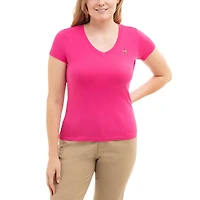 U.S. Polo Assn T-shirt à col en V pour femme