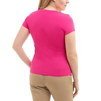 U.S. Polo Assn T-shirt à col en V pour femme