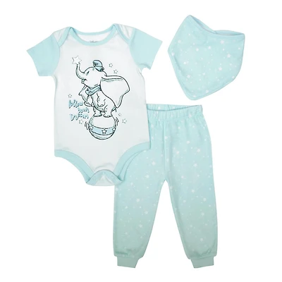 Disney Dumbo 3pc interlock PJ set