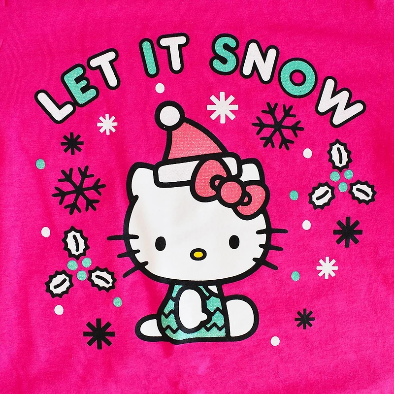 Girls Hello Kitty Snow Time Long Sleeve T-Shirt