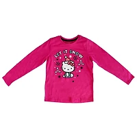 T-shirt à manches longues Hello Kitty Snow Time pour fille