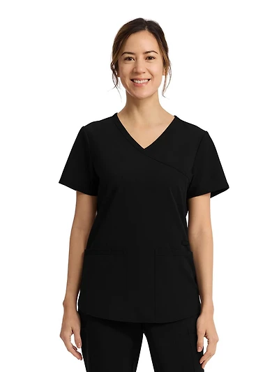 Scrubstar Core Essential Women's Wrap Scrub Top
