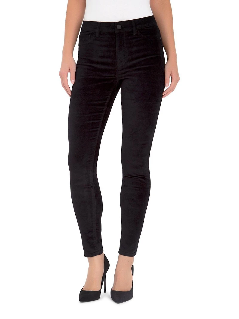 Jordache Women's High Rise Velvet Legging