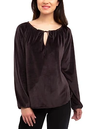 Jordache Women's Peasant Top