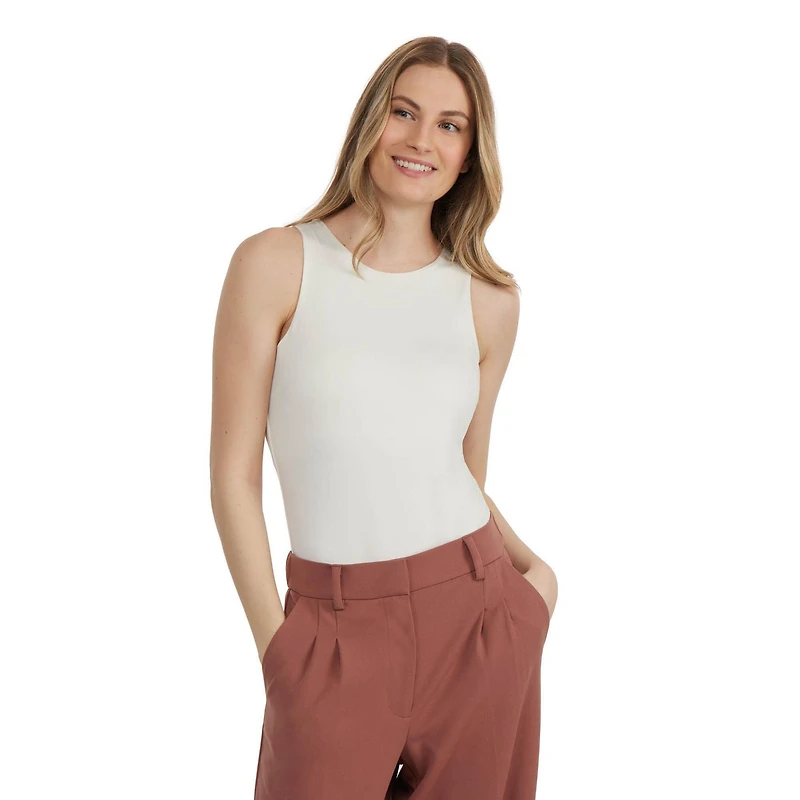 Mexx Women’s Round Collar Sleeveless Knit Bodysuit
