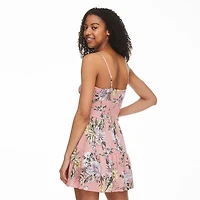 No Boundaries Women's Strappy Babydoll Dress