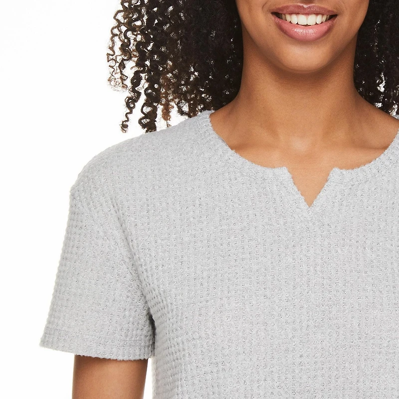 No Boundaries Women's Waffle Tee