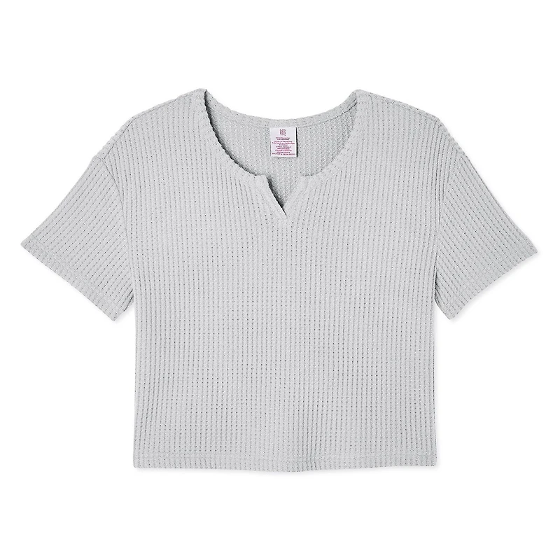 No Boundaries Women's Waffle Tee